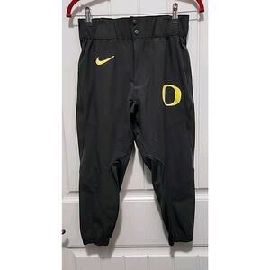 Nike Oregon Ducks Team Pants Size 30 Gray Yellow Logo and Nike Swoosh NCAA